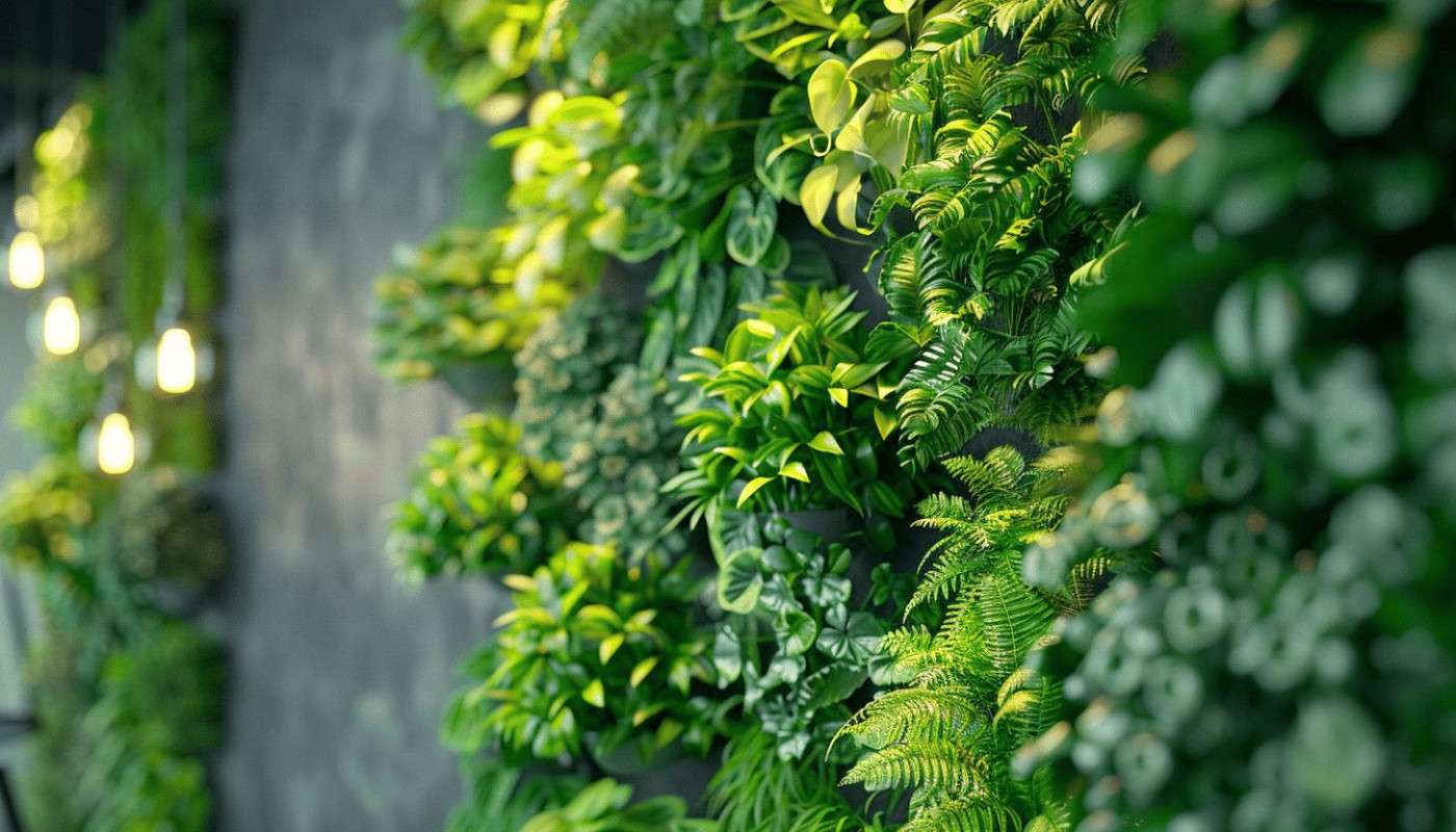 La nouvelle tendance des murs végétaux intérieurs