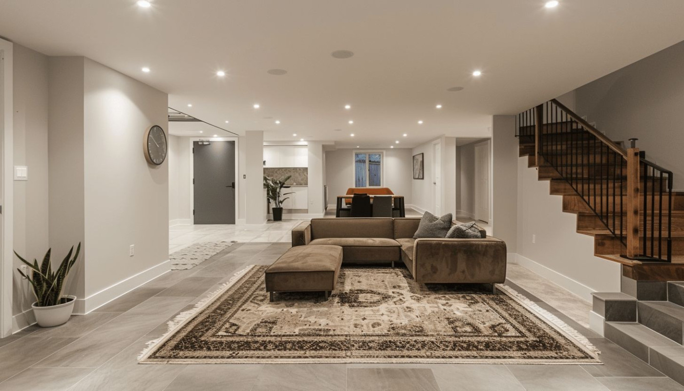 Maximiser l'espace avec une rénovation de sous-sol